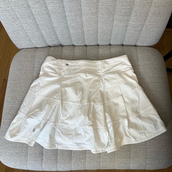 Lululemon Pace Rival Mid-Rise White Tennis Skirt 4 Tall - Picture 5 of 11